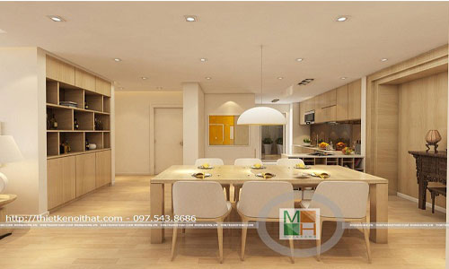  Tủ bếp gỗ sồi  đẹp mắt- MẪU 007