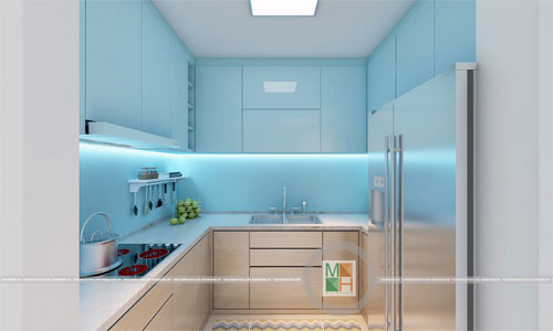  TỦ BẾP GỖ CÔNG NGHIỆP LAMINATE - MẪU 004