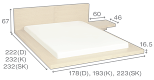 Giường gỗ óc chó WT - 0008 Giường gỗ óc chó WT - 0008