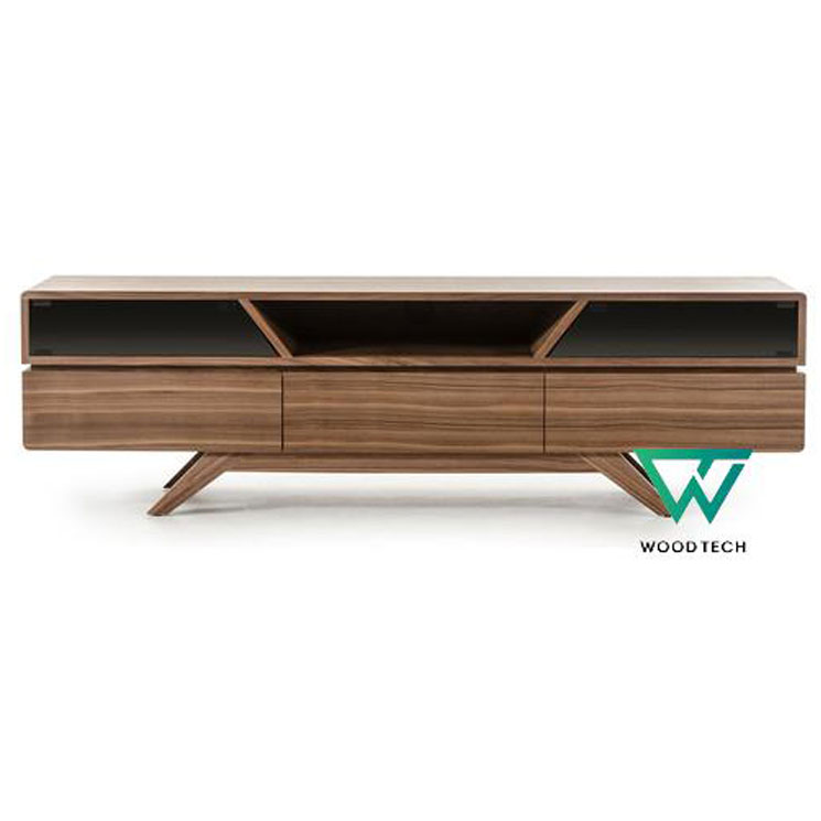  Kệ tivi gỗ óc chó phong cách Tây Ban Nha tinh tế WT - 00014