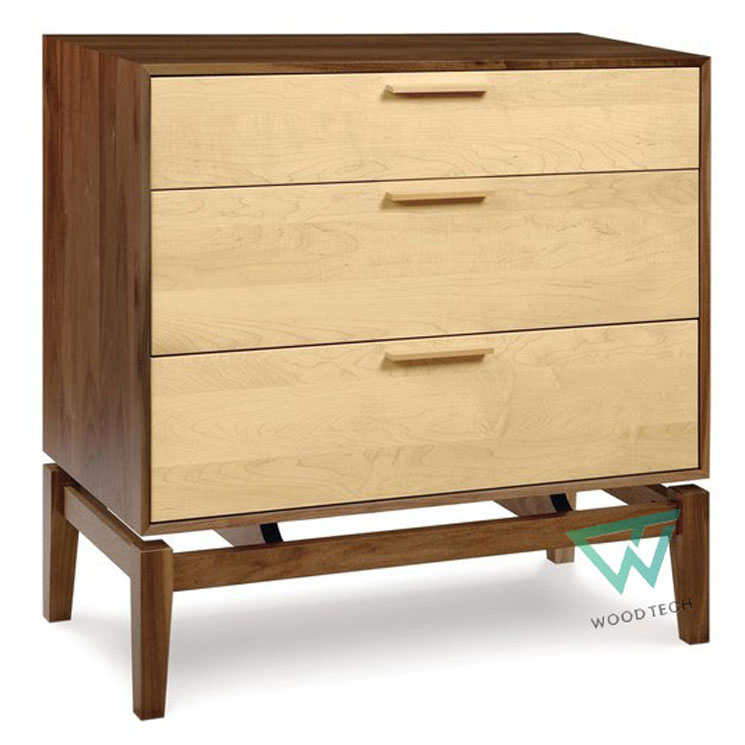  TỦ ĐỰNG ĐỒ GỖ ÓC CHÓ 3 NGĂN KÉO WT - 0003