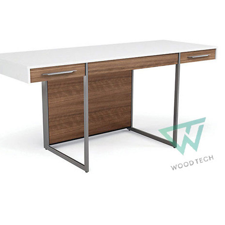  Bàn làm việc gỗ óc chó 3 ngăn WT - 00014