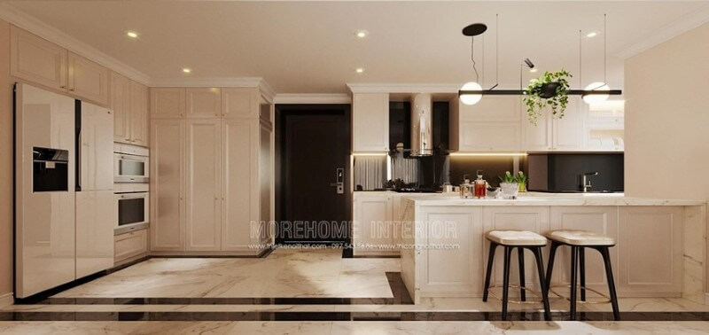 Mẫu tủ bếp chung cư đẹp và ấn tượng Tủ bếp đẹp