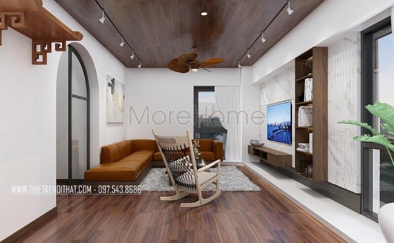 Ý tưởng nội thất phòng khách hiện đại đẹp, sang trọng tại biệt thự Xuân Phương. Thiết kế phòng khách biệt thự