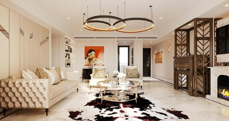 Mẫu sofa tân cổ điển cao cấp được nhiều khách hàng lựa chọn hiện nay Mẫu thiết kế nội thất chung cư đẹp