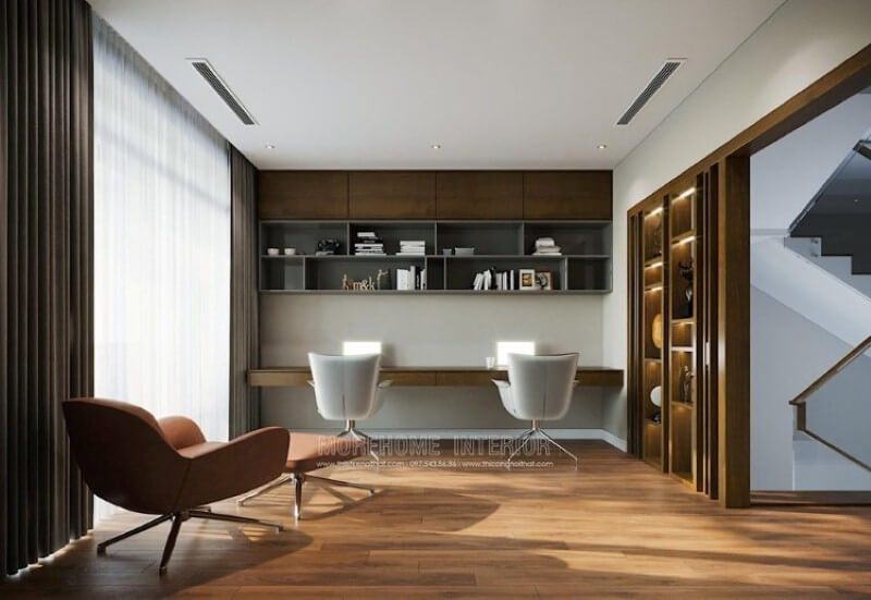 Mẫu phòng học đẹp ở nhà dành cho 2 người