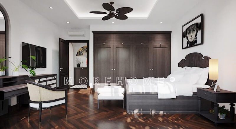 Nhà phố sang trọng sẽ được trang trí bằng thiết kế nội thất gỗ tự nhiên cao cấp theo phong cách tân cổ điển.