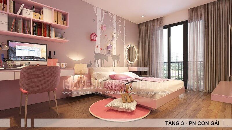 .
Mẫu giường ngủ có chất liệu gỗ Acrylic có khả năng chống cong vênh, mối mọt cao. Tone màu trắng chủ đạo tạo nên vẻ đẹp thanh khiết, dễ chịu vô cùng, giúp cho con bạn cảm thấy thoải mái, giảm bớt những áp lực và căng thẳng trong quá trình học tập.