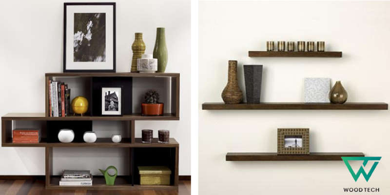 Trang trí nhà với kệ trang trí gỗ óc chó Trang trí nhà với kệ trang trí gỗ óc chó